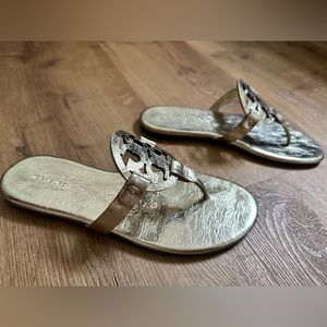 BRAND NEW Tory Burch MILLER SOFT METALLIC SANDAL